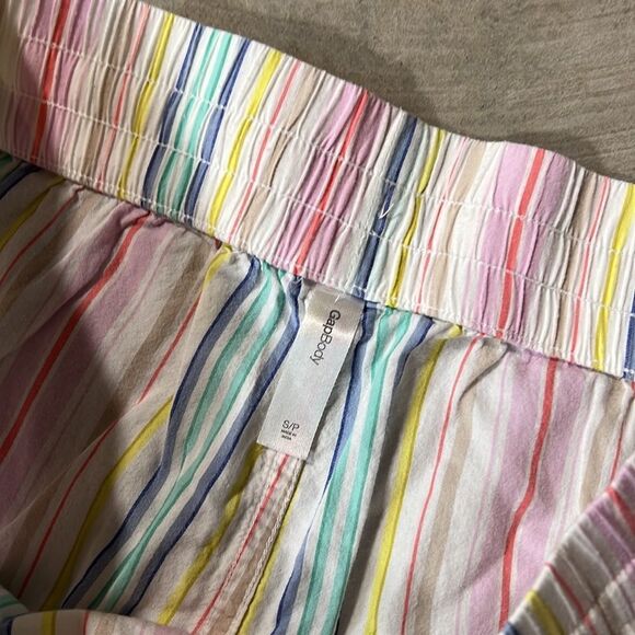 Gap Body Light Colour Yellow, Blue, Purple, Orange Striped Pyjama Pants Size Sm - Picture 3 of 4